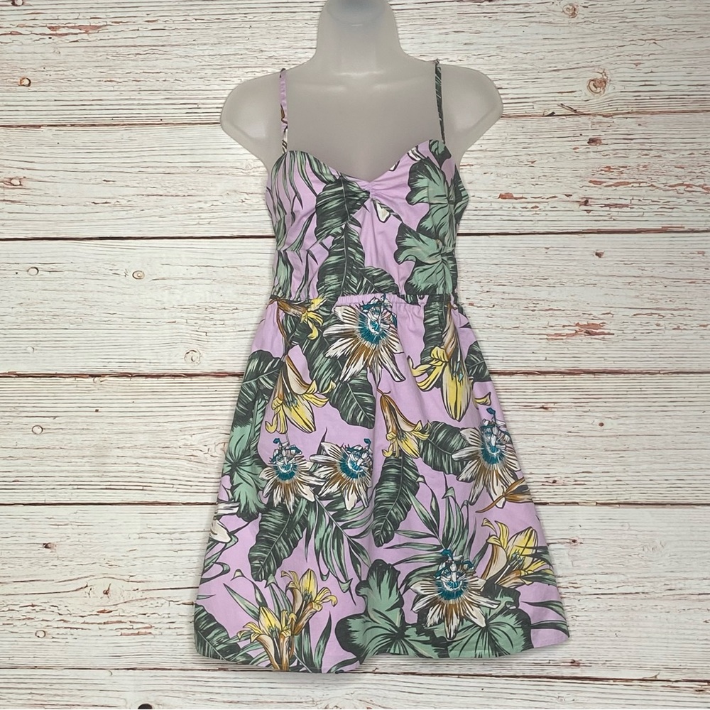 J Crew Factory Floral Print Poplin Cami Dress Sz XS - Picture 2 of 16